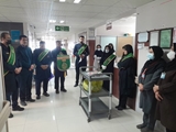 حضور خادمان حرم احمدی و محمدی(ع) در مرکز آموزشی درمانی حضرت (س) روز پرستار