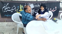 ایستگاه  سلامت در مرکز آموزشی درمانی حضرت زینب (س) برپا شد