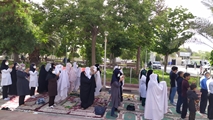 نماز عید سعید فطر در مرکز آموزشی درمانی حضرت زینب (س) برگزار شد