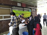 موکب امام رضا(ع) پذیرای مراجعان به مرکز آموزشی درمانی حضرت زینب (س)
