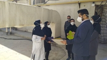 نظارت کارشناسان HSE دانشگاه بر وضعیت ایمنی مرکز آموزشی درمانی حضرت زینب (س)