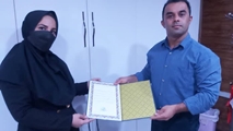 قدردانی از کارشناس بیمه سلامت استان فارس در ارایه خدمات به بیماران نیازمند در مرکز آموزشی درمانی حضرت زینب (س)