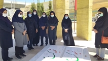 تجدید میثاق با شهدا در هفته عفاف و حجاب