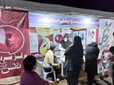 حضور اعضا کانون بسیج جامعه پزشکی حضرت زینب (س) در غرفه سلامت