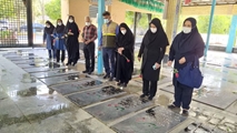 بسیجیان مرکز آموزشی درمانی حضرت زینب(س) با شهدا تجدید میثاق کردند
